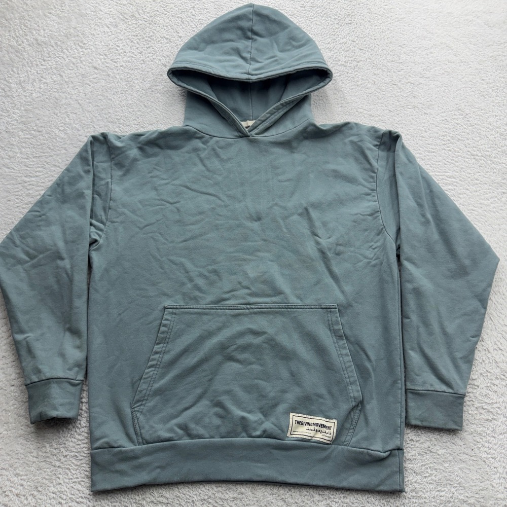 The Giving Movement Mens Sustainable Limited Edition Hoodie Slate Blue XS/S‎